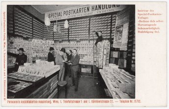 „Bediene dich Selbst“ Special-Postkarten Verlagsgeschäft, Werbepostkarte, um 1910, Sammlung Mila Palm. www.milaneum.at