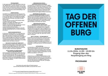 Programm Tag der offenen BURG