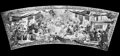 Deckengemälde APOLLO UND DIE MUSEN