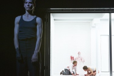 Szenenfoto Faust, Bibiana Beglau, Werner Wölbern und Andrea Wenzl.