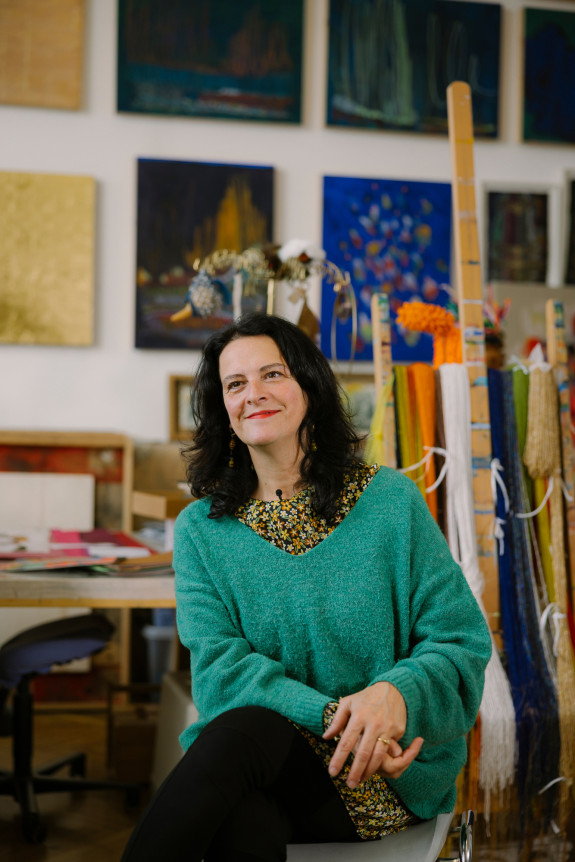 Michela Ghisetti in ihrem Atelier.